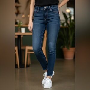 PAIGE Verdugo Crop Women's Midnight Straight Leg Jeans Size 26